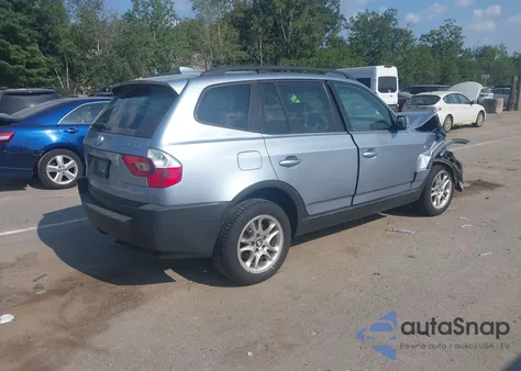 2004 BMW X3 2.5I из США, поврежденный, VIN WBXPA73454WC36963